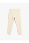 Jogger Sweatpants Slogan Printed Pocket Tie Waist - 2
