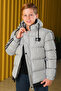 Boy's Detachable Hooded Sleeve Stripe Puffer Coat Km.0028-Z - 5