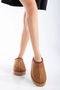 Women's Winter Thick Sole Fur Lined Suede Slippers & Home Shoes - 3