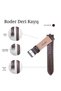 R4134W Leather Strap - Brown-White - 22mm - 4