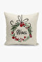 Christmas Themed Throw Pillow Cover / Christmas - Christmas Cushion Cover (Double-Sided Printed - Hidden Zipper) - 3