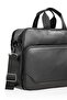 U.S. Polo Assn. Black Faux Leather Briefcase - 3