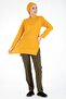 Mustard/khaki Thin Fabric Lycra Hijab Nurse Jersey and Hijab Doctor's Jersey Set - 4