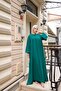 Ankanoor Emerald Oversize Casual Dress with Hijab Robe Anka 251701 - 3