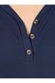 Long Sleeves Placket T-Shirt and Check Piped Pyjama Set - 3
