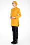 Mustard/black Thin Fabric Lycra Hijab Nurse Jersey And Hijab Doctor's Jersey Set - 4