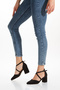 Women's Thick Heeled Cross-Cross Evening Dress Shoes - 3