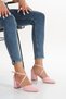 Women's Thick Heeled Cross-Cross Evening Dress Shoes