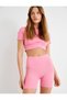 Biker Leggings Sports High Waist Slim Fit with Stitching Detail - 2