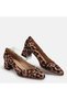 LARGE SIZE WOMEN'S LOW HEELED SHOES 41-42-43-44-LEOPARD - 4