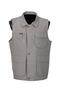 Collared and Pocketed Summer Fabric Vest in Cream Color - 5