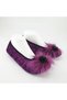 Purple Colored Hedgehog Stone Home Ballerinas and Booties