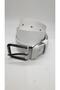 Luxury Leather White Color Sports Jeans Belt - 7