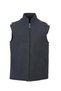 Stamp Fabric Zippered Men's Vest Gray Color - 7