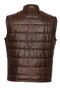 Inflatable Sports Men's Leather Vest Dark Brown Combination - 6