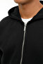 Regular Fit Hooded Zippered Sweat Men's Sweat Mb Ros 18Hs112 - 3