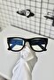 Merlin Black Square Rectangle Bone Clear Women Men Unisex Blue Screen Goggle Eyewear