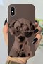 Apple iPhone XS Compatible Dog Pattern Hd Printed Silicone Case