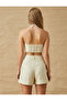 Crop Tank Top Halter Neck Linen Blend - 4