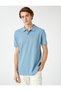 Basic T-Shirt Polo Neck Buttoned Slim Fit - 3