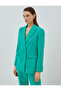 Double Breasted Button Blazer Jacket with Flap Pocket Detail - 3