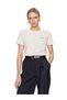 Women's Cotton Round Neck Brand Logo White T-Shirt Ww0Ww37877-02Z