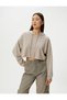 Hooded Crop Sweatshirt Long Sleeve - 3