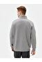 Half Zipper Sweatshirt Basic Stand Collar Ribbed Long Sleeve - 4