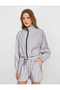Stand Collar Parachute Sports Jacket with Zippered Rubber Detailed Pockets - 6