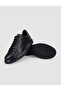 100% Genuine Leather Black Lace-Up Men's Sports Shoes - 4