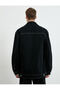 Denim Jacket Buttoned Pocket Sewing Detailed Shirt Collar - 5
