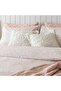 Dahlıa Bamboo Extra King Size Duvet Cover Set 260X220 cm Powder/Ecru - 4
