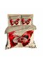Red Butterfly 3D Double Duvet Cover Pillow Set