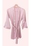 Satin Bridesmaid Embroidered Powder Bridesmaid Dressing Gown - 3