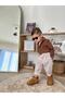Brown Linen Shirt Cotton Trousers Top and Bottom Set - 7