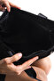 Women's Parachute Fabric Stripe Detailed Shiny Black Inflatable Casual Shoulder Bag - 5