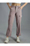 High Rise Straight Fit Cropped Cargo Trousers