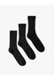 3-Piece Sock Set Textured Multi-Colored - 2