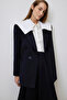 Sailor Collar Gabardin Jacket - 3