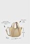 Women's Mink Soft Vegan Leather Crossbody Hand and Shoulder Bag - 2