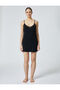 Lace Nightgown Thin Strap Mini Viscose - 3