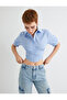 Crop Balloon Sleeve Shirt Slim Fit Cotton - 2