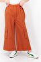 Women Regular Fit Wide Leg Plain Cropped Pants, Brown