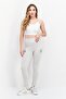 Women Brand Logo Training Leggings, Grey - 4
