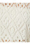 Crochet Crop Top Long Wide Sleeve Crew Neck Openwork - 6