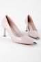 Andre Women's Metal Detailed Pointed Toe Heeled Shoes-R.Nude - 4