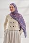 Ethnic Voile Pashmina Pattern Shawl - Plum