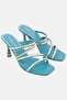 Kadın Orta Blanche çok Zincirli Slip On Sandalet، تركواز