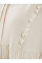Midi Viscose Dress Balloon Sleeve Tied Collar - 6