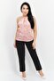 Women Halter Neck Sleeveless Floral Top, Multicolor - 2